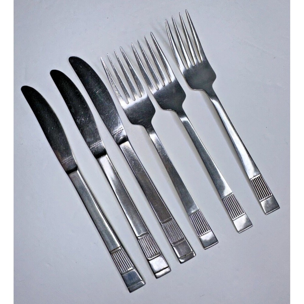 Armack Japan‎  Stainless Flatware Replacement  6 pc set forks knives - Picture 2 of 6